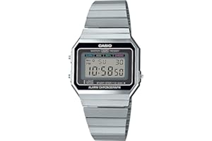 Casio Men's A700W-1ACF Classic Digital Display Quartz Silver Watch