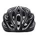 Gonex Adult Bike Helmet, Cycling Road Helmet with Safety Light, Adjustable 58-62cm, 24 Integrated Flow Vents(All Black)