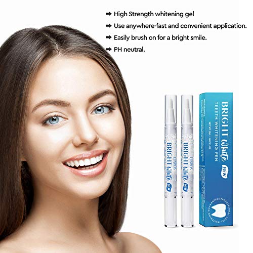 LUXROS Teeth Whitening Pen, 2 Pack, 35% Carbamide Peroxide Gel, Extra Strength Whitening Gel, Travel-Friendly, Convenient, Easy-to-Use, Gentle, Affordable Yet Effective