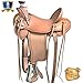 HILASON 17 in Western Horse Wade Saddle Leather Ranch Roping Tanthumb 1