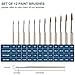 Artist Watercolor Brushes, Round Pointed Tip Paint Brushes Set, 12pcs Different Sizes Detail Paint Brush for Watercolor, Acrylics, Ink, Gouache, Oil, Tempera (Golden)