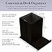 Elegant Eyeglass Glasses Holder Phone Stand – Premium Black Faux Leather, Soft Velvet Lining, Non Skid Felt Bottom - Multipurpose Desktop Organizer for Eyewear, Smart Phone, Pens & Office Supplies