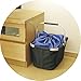 Marbrasse Collapsible Market Basket, Reusable Grocery Shopping Bag, Picnic Tote with Strong Aluminum Frame and Handles, Reinforced Bottom, Durable Polyester Fabric and Drawstring Closure