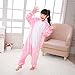 WAFUNNE Kids Rabbit Costume Cosplay Halloween Easter Animal Onesie for Boys Girls Child Pink Bunny XL