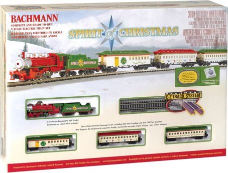 Bachmann Spirit Of Christmas Ready To Run Electric Train Set - N Scale