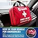 First Aid Kit, Premium Emergency Kits - 192 Piece First Aid Supplies for Home Office, Car, Camping Accessories, Survival Gear or Backpacking - Must Haves Medical Kit to Keep Your Family Safe
