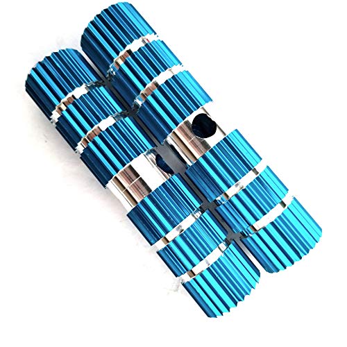 Star-Art 1 Pairs Bike Pedals Axle Foot Rest Pegs Anti-Slip Rear Feet Pedals for BMX Mountain Bike Bicycle Cycling (Blue)