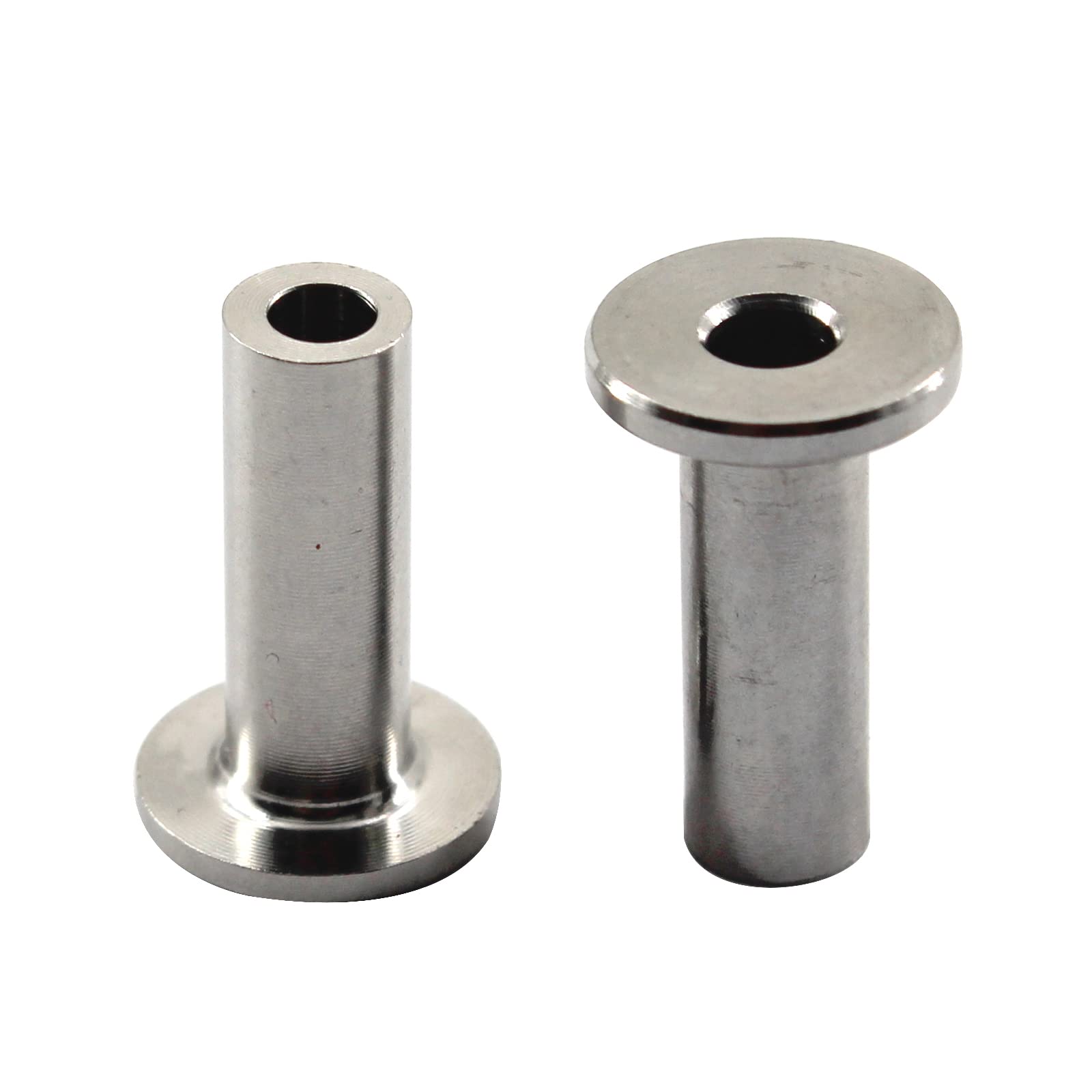 (20 Pieces) 316 Stainless Steel Marine Grade Cable Railing Protector Sleeve for 3/16" Wire Rope Railing Wood Posts Balustrade