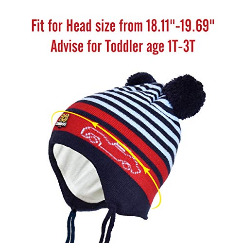 3 SOMALER+Toddler+Fleece+Beanies+Earflap