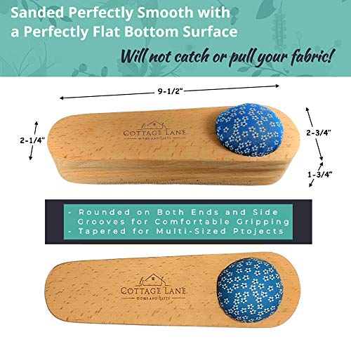 Cottage Lane Hardwood Tailors Clapper, Quilters Pressing and Seam