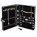 Caddy Bay Collection Black Quilted Jewelry Presentation Folder Storage Display Case Organizer