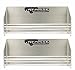 Pit Posse 442 Garage/Trailer Storage Organizers - Set of 2 Tie Down Hangers - Aluminum Junior Ratchet Strap Rack Holder - Automotive Accessories - Race Car Enclosed Trailer [Silver/Unpainted]