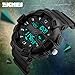 Misskt Mens Military Sport Watch Fashion Men Watch LED Display Water Resistant Black