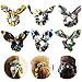 Cieovo 6pcs Hair Scrunchies Chiffon Elastic Hair Bands Bowknot Pearls Hair Ties Elastic Hair Bands Hair Bow Chiffon Ponytail Holder for Women Rope Hair Accessories