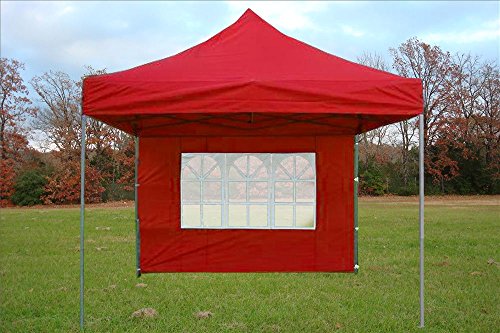 10'x10' Pop up Canopy Wedding Party Tent Gazebo EZ Red - F Model Commercial Frame By DELTA Canopies