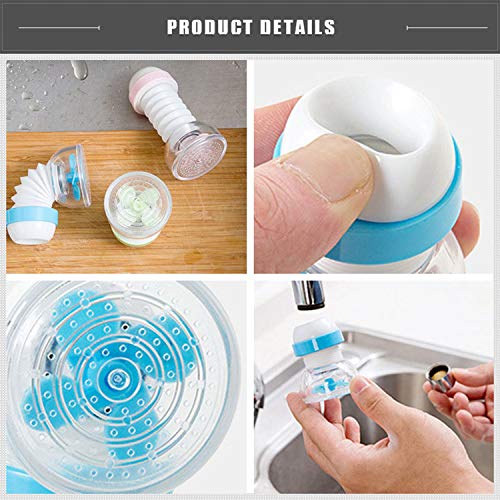 TOOGOO Creative Water Faucet Sprayer Spray Saving water Kitchen Accessories Flexible Sink Tap Attachment Adjustable Adapter Nozzle Spou（green） - Thumbnail 4