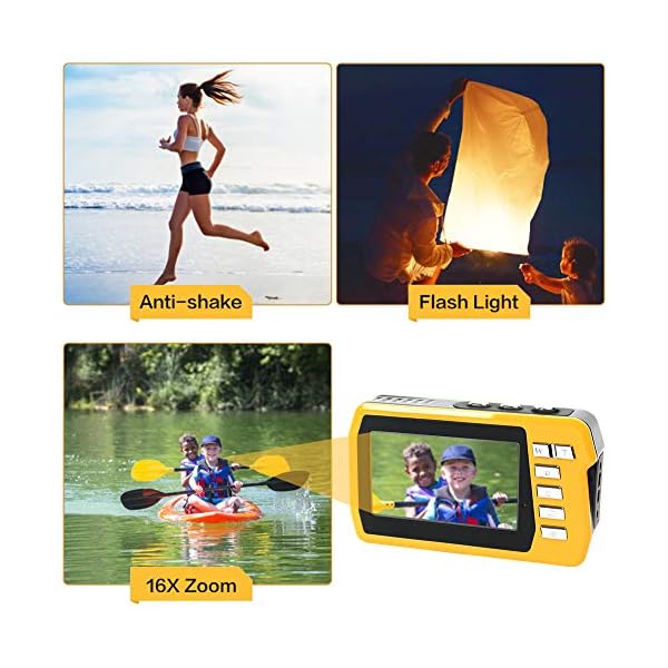 wasserdichte Digitalkamera mit 21 MP und Full HD Camcorder – Bild 5