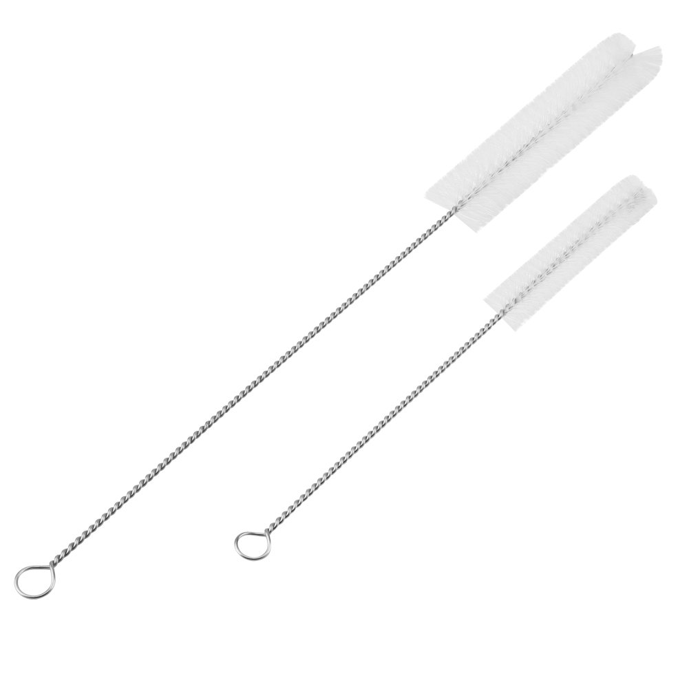 2Pcs Stainless Steel Washing Brush Cleaner for Cleaning Aquarium Fish Tank Filter Tube Pipe