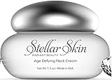 Neck Cream with Hyaluronic Acid - Best Skin Moisturizer to Reduce Fine Lines & Wrinkles in the Neck and Chest, Anti Aging Skin Care Products from Stellar Skin, 1.5 oz