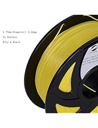 Lee Fung Tpu impresión 3d filamento de 1,75 mm. Dimensional precisión +  2.2 lb carrete material de bricolaje herramientas, Amarillo, 1
