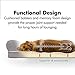 Friends Forever Orthopedic Dog Bed Lounge Sofa Removable Cover 100% Suede 2.5″ Mattress Memory-Foam Premium Prestige Edition 20″ X 25″ X 5″ Vanilla Smallthumb 3