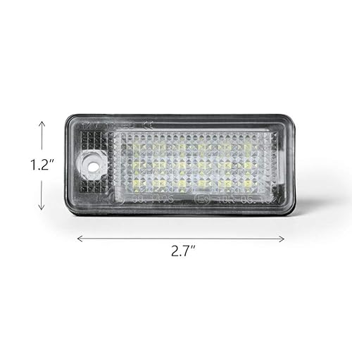 Gempro License Plate Lights LED Tag Lamps for Audi A3 S3 A4 S4 A6
