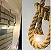 Double Heads Retro Rope Lights Loft Vintage Lamp Bedroom Dining Room Pendant Hand Knitted Hemp Rope 300 cm（118 inch）