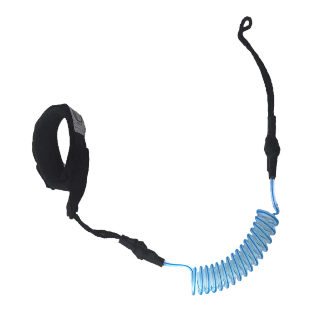 Matedepreso Surfboard Ankle Coil Leash, Outstanding Coiled Design Ankle Strap, Comfortable and flexible, fits any ankle size, suitable for bodyboard, surfboard, etc.