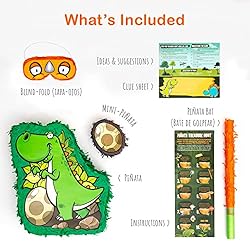 JitteryGit Dinosaur Pinata Treasure Hunt Game