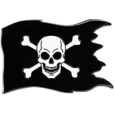 Pinsanity Black 'Jolly Roger' Pirate Flag Enamel Lapel Pin