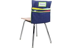 Auchq Chairback Buddy Pockets Chart with 2 Heavy Duty Storage Pocket,School Supplies