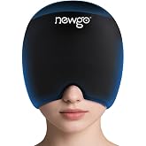 NEWGO Migraine Relief Cap &ndash; Hot/Cold Therapy for Headache &amp; Tension | Full Coverage cap, Soothes Migraines, Headaches, Tension, Stress, and Hangover, Reusable Gel Ice Cap, Comfortable Fit