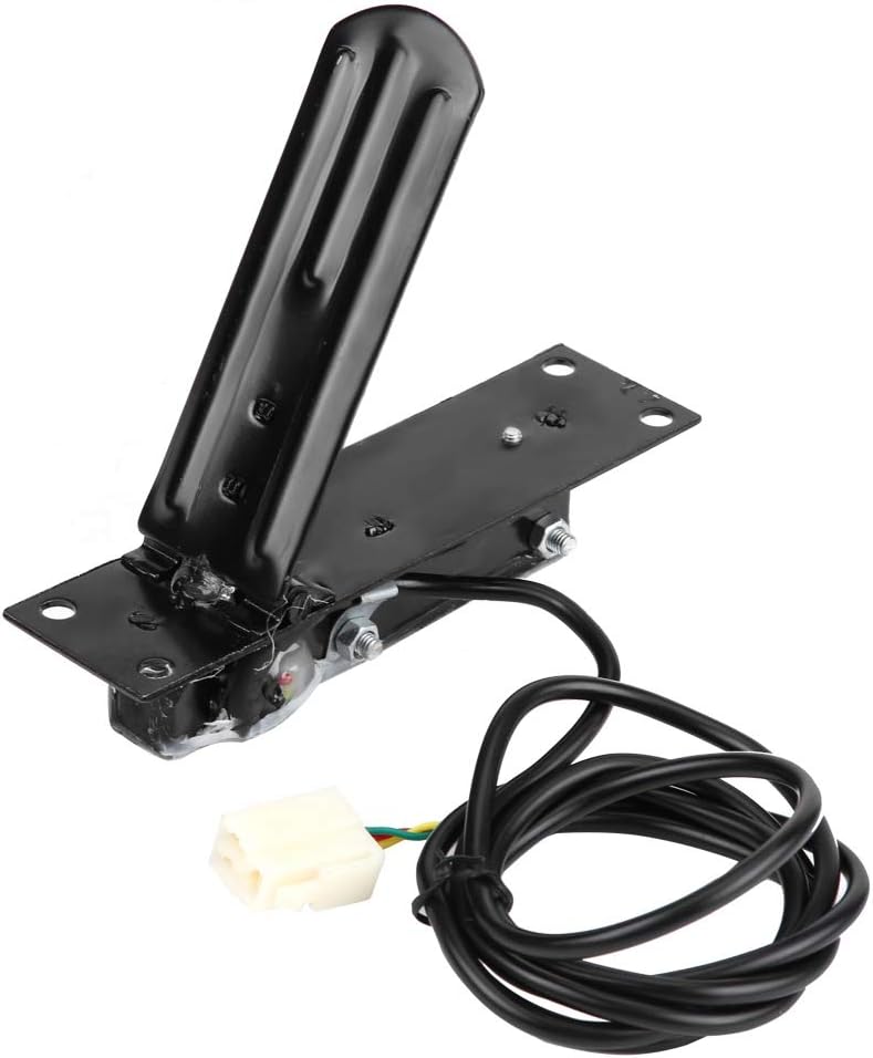Qiilu Accelerator Pedal,Foot Accelerator Throttle Foot Control Pedal for Electric Motor Scooter 240W 24V, black