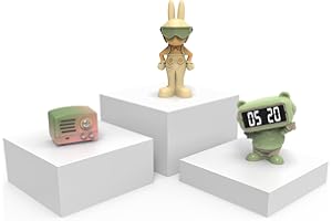 Laumffon Buffet Risers, Food Risers for Buffet Table, Display Stand Shelf for Catering Dessert Collectibles Jewelry Figures Show, Acrylic Cube Display Nesting Risers with Hollow Bottoms,8,9,10", 3Pcs