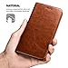 7 Plus, 8 Plus Wallet Case, ICARERCASE Premium PU Leather Folio Flip Cover with kickstand and Credit Slots for 7 Plus/8 Plus 5.5 Inch (Brown)
