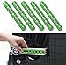 E-cowlboy Door Grab Handle Inserts Cover for Jeep Wrangler JK JKU Sahara Rubicon Unlimited 2007-2018 Front & Rear Exterior Door Handle Decoration Accessories Aluminum 5Pcs/Set (Green)