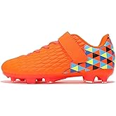Joybut Soccer Cleats for Kids & Youth | Lightweight Football Shoes for Firm Ground | Durable Girls & Boys Soccer Cleats with Non-Slip Sole | Comfortable Soccer Boots | Unisex Size 11-6