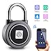 Fingerprint Padlock – RoMech 2nd Gen Smart Bluetooth Keyless Biometric Lock for Gym, Locker, Outdoor Door, Backpack, Luggage Suitcase, Bike, Office, IP65 Waterproof, USB Charging (Grey)