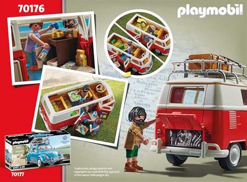 PLAYMOBIL | Volkswagen | T1 Camping Bus |Sammelauto | Für Kinder und Erwachsene | 70176 10