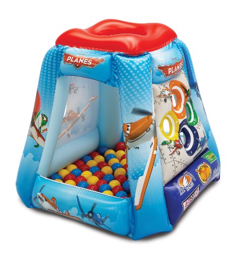 Planes Let's Soar Ball Pit, 1 Inflatable & 20 Sof-Flex Balls, Red, 37"W x 37"D x 34"H