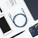 RAMPOW Micro USB Fast Charging Cable 2m-QC 3.0 Fast Charge Nylon Braided Android Charger-Compatible with Samsung Galaxy S7 Edge S6, Sony, HTC, Motorola, LG, Tablet and More-Blue