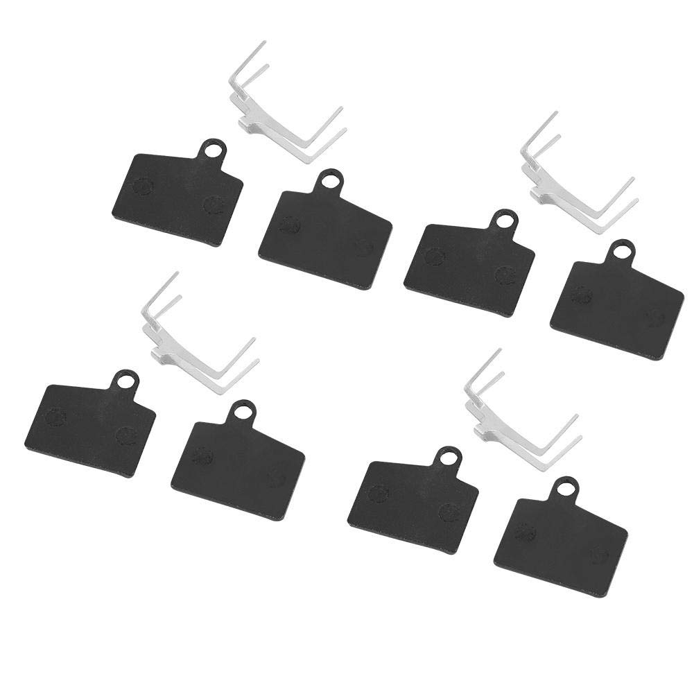 Dilwe Bicycle Brake Pads, 4 Pairs Stable Bike Disc Brake Pads with 4 Metal Clamps for Hayes Stroker Ryde Dyno Sport