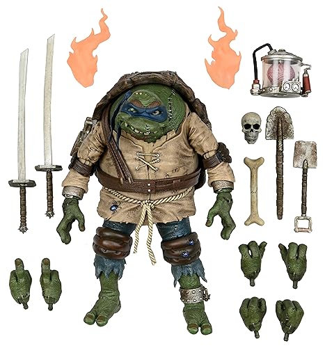 NECA Universal Monsters TMNT 7" Scale Action Figure - Ultimate Leonardo Hunchba…