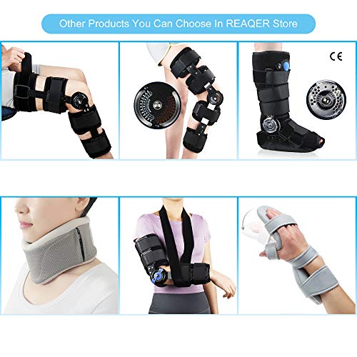 Soft Function Resting Wrist Orthosis by REAQER Night Hand Splint Support Immobilizer (R)
