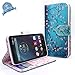 NageBee Slim PU Leather Flip Fold Wallet Pouch  for Motorola Droid Turbo XT1254 - Plum Blossom