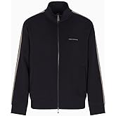 Armani Exchange mens Arm Stripe Full Zip Up Jacket Sweatshirt