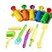 Clay Dough 5 Piece Dough Extruder Toy and 6-Piece Basic Dough Tool Set