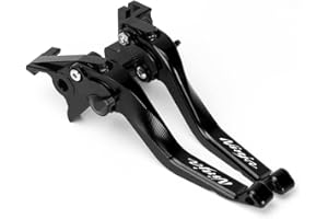 Mokiton Motorcycle Short Brake Clutch Levers Compatible with Ninja 650 2017-2022 2023 2024 2025 EX650 | Front Shorter Levers Handles ninja650 Accessories (Black)