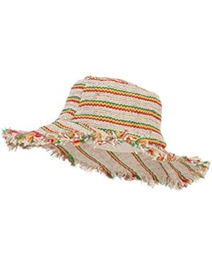 Hemp Hat with Rasta Stripes