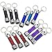Mini LED Flashlights Keychain 24 Pack Assorted Colors - 2.5 Inches Mini Plastic Pocket Torch - 5-Bulb LED Keyring For Camping, Kids, Party Favor, Goody Bag Filler, Gift, Prize, Pocket Size - By Kidsco